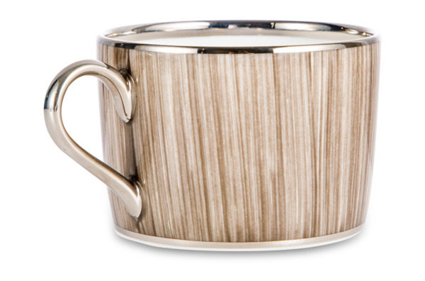 Чашка чайная с блюдцем Legle Карбон 150 мл, фарфор