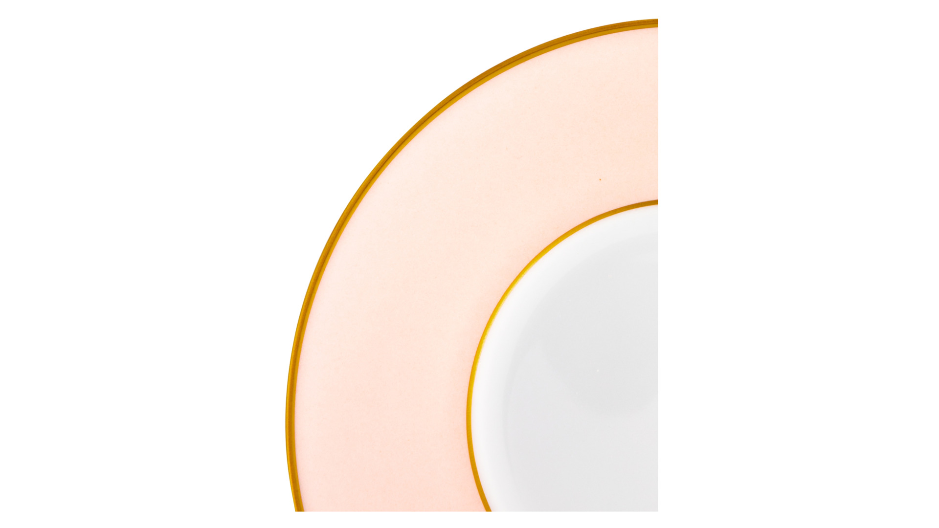 Чашка чайная с блюдцем Legle Под солнцем 150 мл, фарфор, бледно-розовая, матовый золотой кант