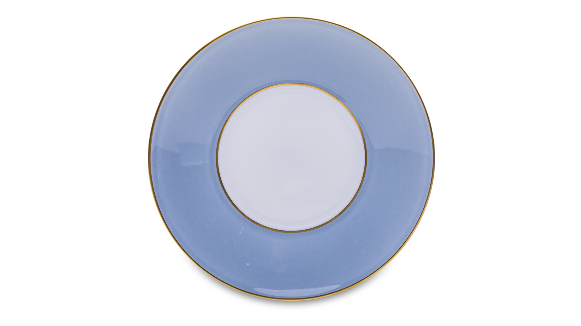 Чашка чайная с блюдцем Legle Под солнцем 250 мл, фарфор, светло-голубой, матовый золотой кант
