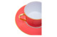 Чашка чайная с блюдцем Legle Под солнцем 250 мл, фарфор, розовая, матовый золотой кант