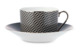 Чашка чайная с блюдцем Legle Гусиная лапка 250 мл, фарфор, черная