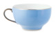 Чашка чайная с блюдцем Legle Под солнцем 280 мл, фарфор, голубая, платиновый кант