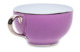 Чашка чайная с блюдцем Legle Под солнцем 280 мл, фарфор, лиловая, платиновый кант