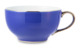 Чашка чайная с блюдцем Legle Под солнцем 280 мл, фарфор, фиолетовая, платиновый кант