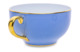 Чашка чайная с блюдцем Legle Под солнцем 280 мл, фарфор, голубая, золотой кант