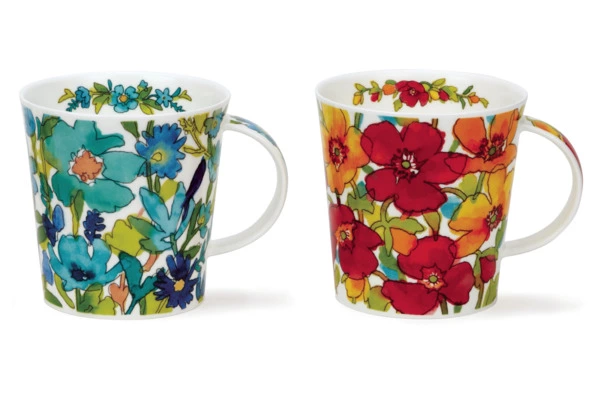 Набор кружек Dunoon Цветочный душ Кернгорм 480 мл, 2 шт, фарфор костяной