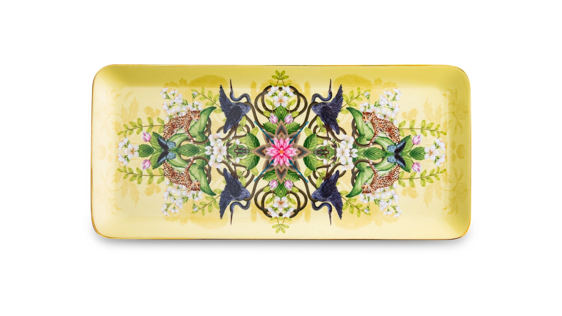 Блюдо прямоугольное Wedgwood Вандерласт Водяная лилия 34х15,5 см, фарфор