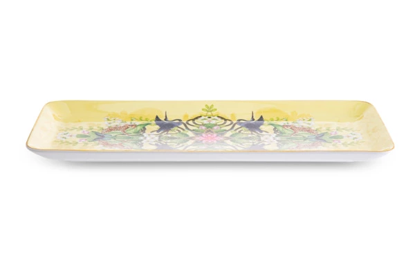 Блюдо прямоугольное Wedgwood Вандерласт Водяная лилия 34х15,5 см, фарфор