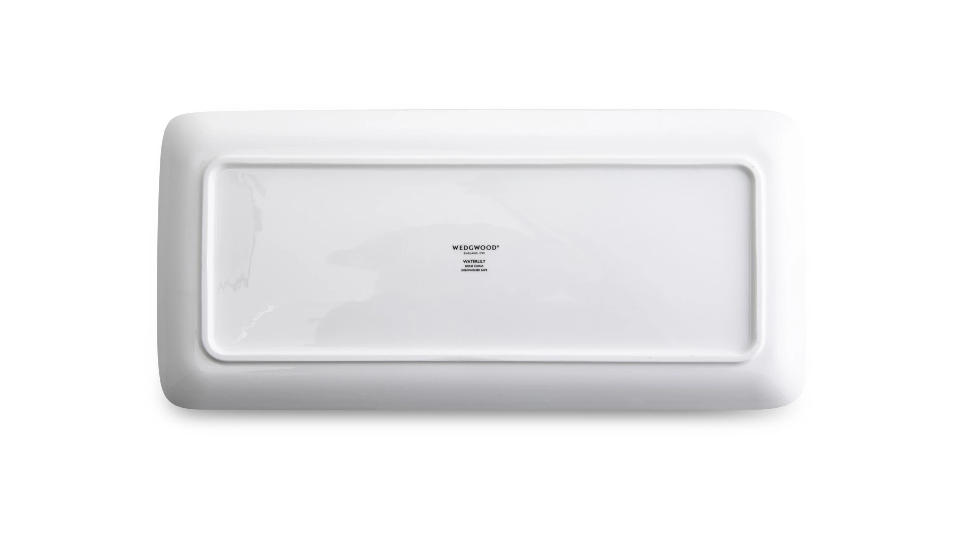 Блюдо прямоугольное Wedgwood Вандерласт Водяная лилия 34х15,5 см, фарфор
