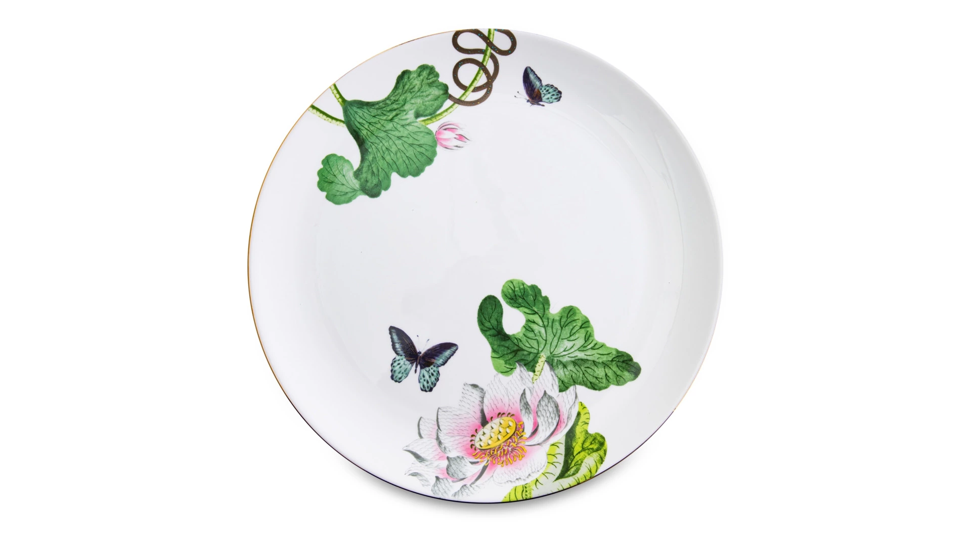 Тарелка обеденная Wedgwood Вандерласт Водяная лилия 27 см, фарфор