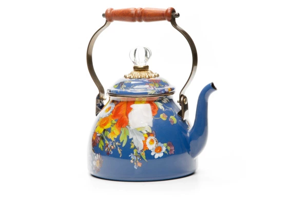 Чайник Mackenzie-Childs Flower Market 2 л, сталь нержавеющая, синий