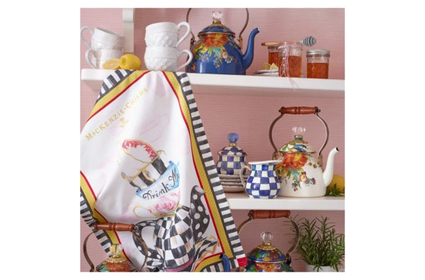 Чайник Mackenzie-Childs Flower Market 2 л, сталь нержавеющая, синий