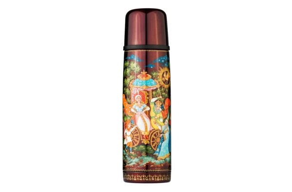 Термос THERMOS FBB 500BC Палех Золотой Петушок, 500 мл, сталь нержавеющая, лаковая миниатюра, п/к (5