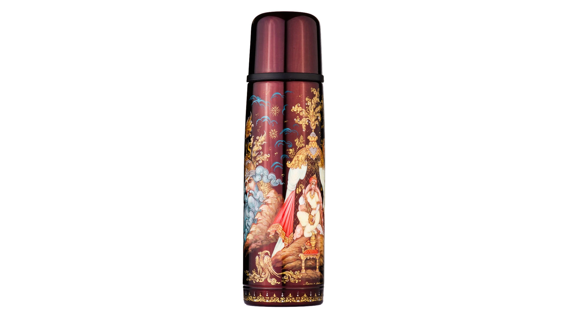 Термос THERMOS Палех Руслан и Людмила FBB500ВС, 500 мл, сталь нержавеющая, лаковая миниатюра, п/к