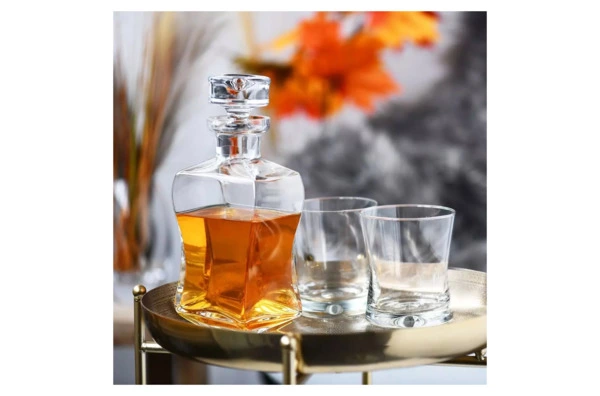 Набор для виски Krosno Автограф 7 предметов, штоф 500 мл, стаканы для виски  290 мл 6шт, стекло, п/к