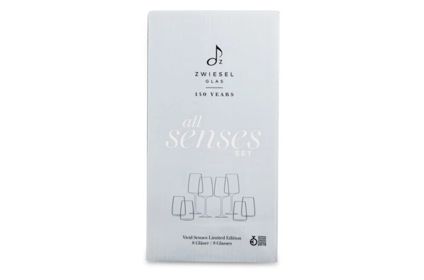 Набор Zwiesel Glas Vivid Senses из 4 бокалов для красного вина 535 мл и 4 стаканов для воды 500 мл,