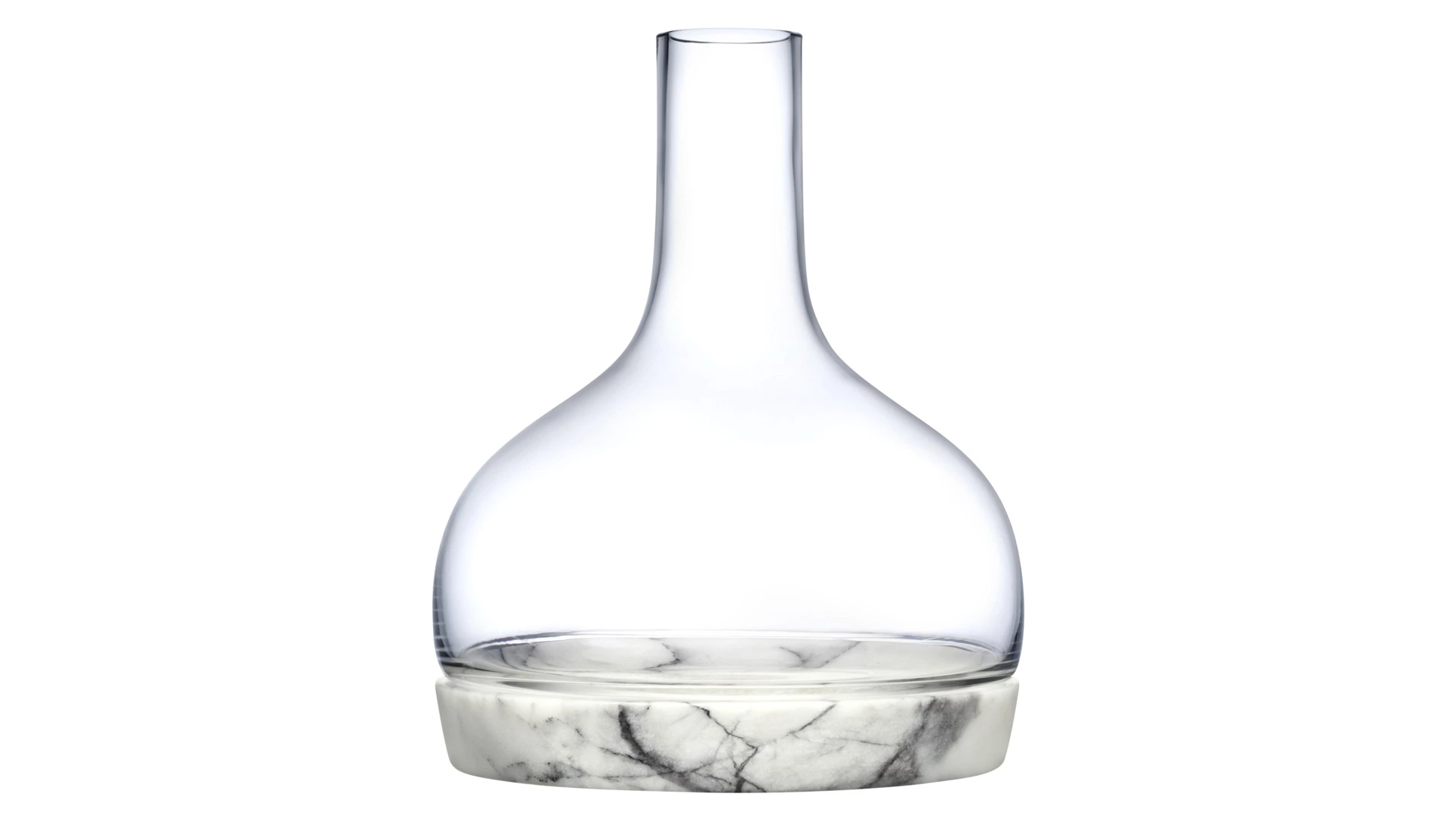 Декантер для вина Nude Glass Прохлада 1,25 л, стекло хрустальное, мрамор