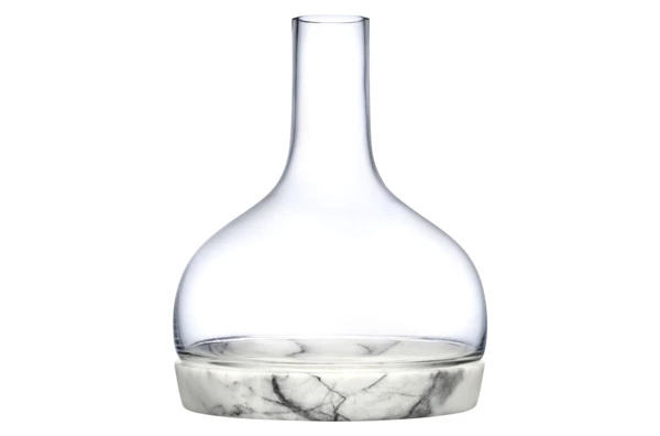 Декантер для вина Nude Glass Прохлада 1,25 л, стекло хрустальное, мрамор