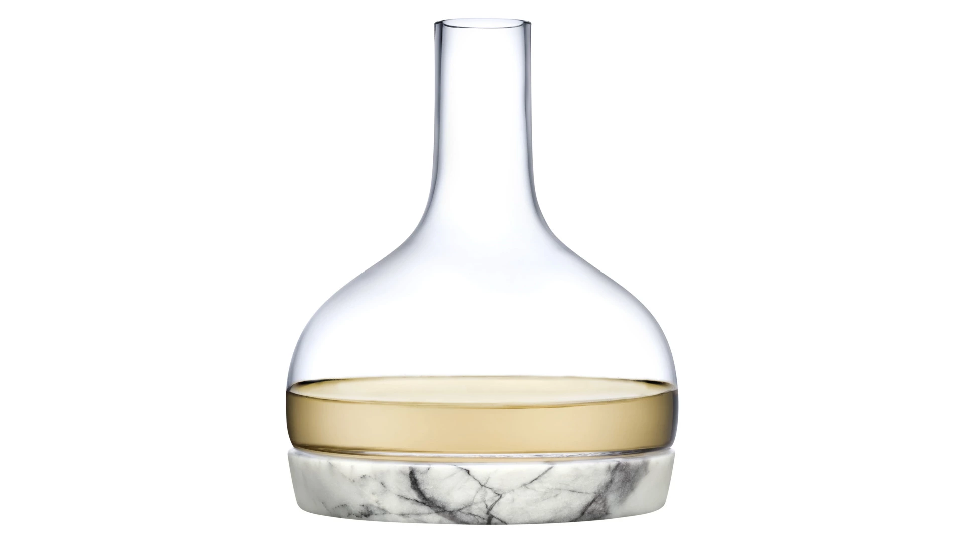 Декантер для вина Nude Glass Прохлада 1,25 л, стекло хрустальное, мрамор