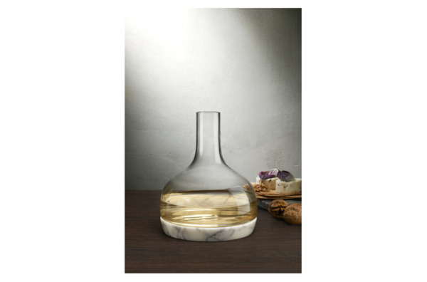 Декантер для вина Nude Glass Прохлада 1,25 л, стекло хрустальное, мрамор