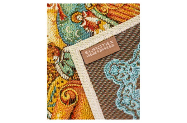 Дорожка для стола Eurotex Сани Деда Мороза Люрекс 45х140 см, гобелен, п/к