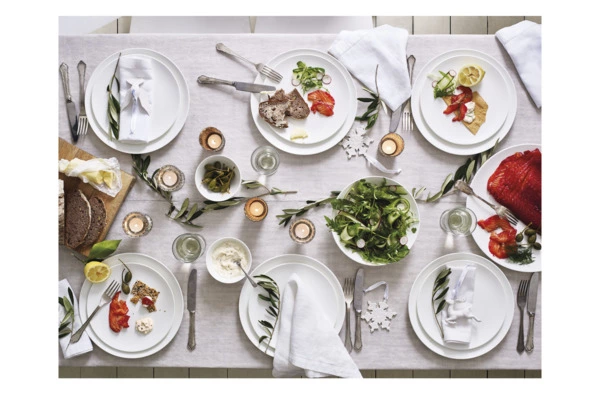 Блюдо овальное Wedgwood Джио 36х25 см, фарфор костяной