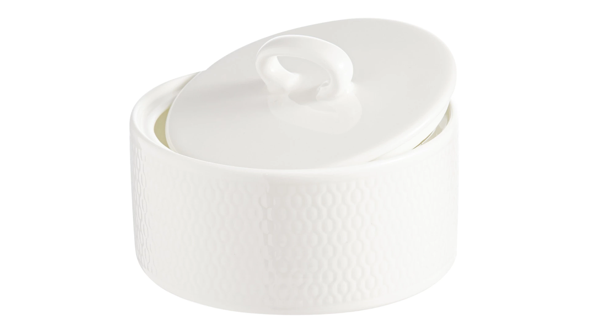Сахарница Wedgwood Джио 10 см, фарфор костяной