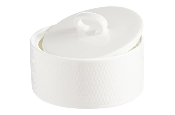 Сахарница Wedgwood Джио 10 см, фарфор костяной