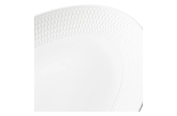 Блюдо овальное Wedgwood Джио 26х15,5 см, фарфор костяной