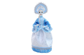 Кукла сувенирная интерьерная Семикаракорская керамика Снегурочка 33 см, фаянс