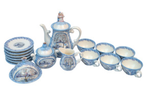 Сервиз чайный Семикаракорская керамика Рождественский на 6 персон 16 предметов, фаянс