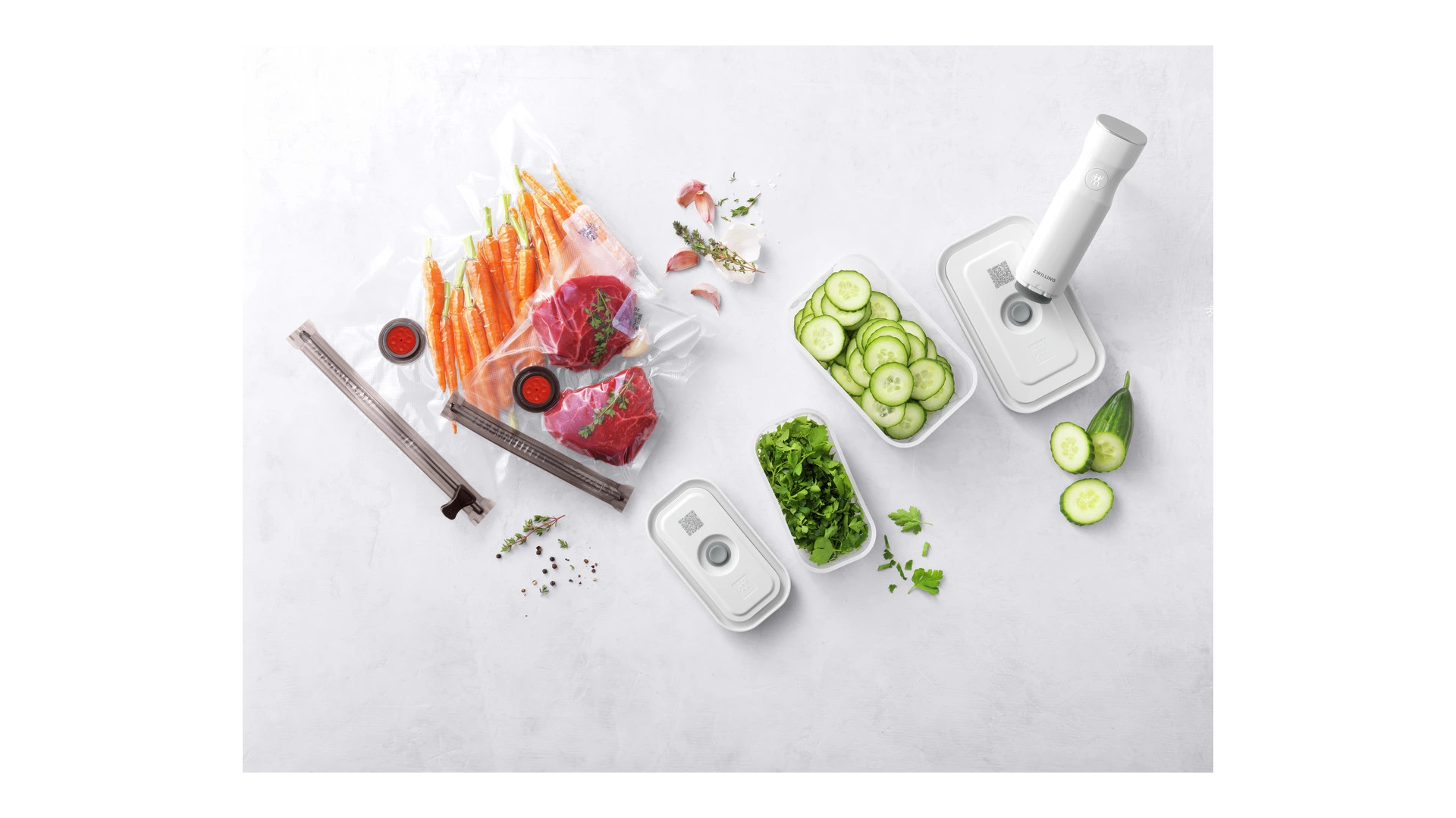 Набор для вакуумирования ZWILLING Fresh&Save S/M 7 предметов, стекло, п/к