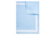 Дорожка для стола с рамкой Moltomolto Элегия 140х50 см, голубой с белым, лен, п/к