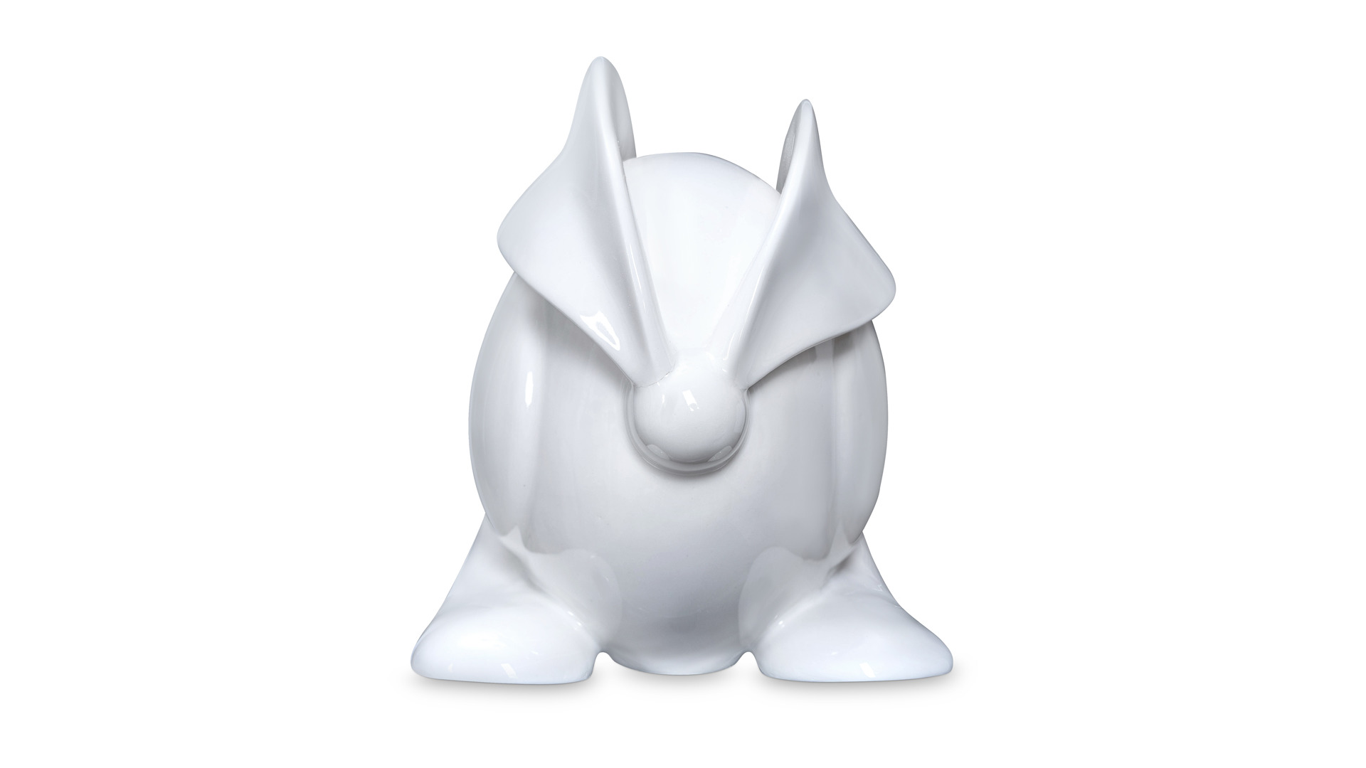 Скульптура Rupor Кролик Авангард 13 см, фарфор твердый, белый