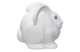 Украшение елочное Rupor Шар кролик 10 см, фарфор твердый, белый