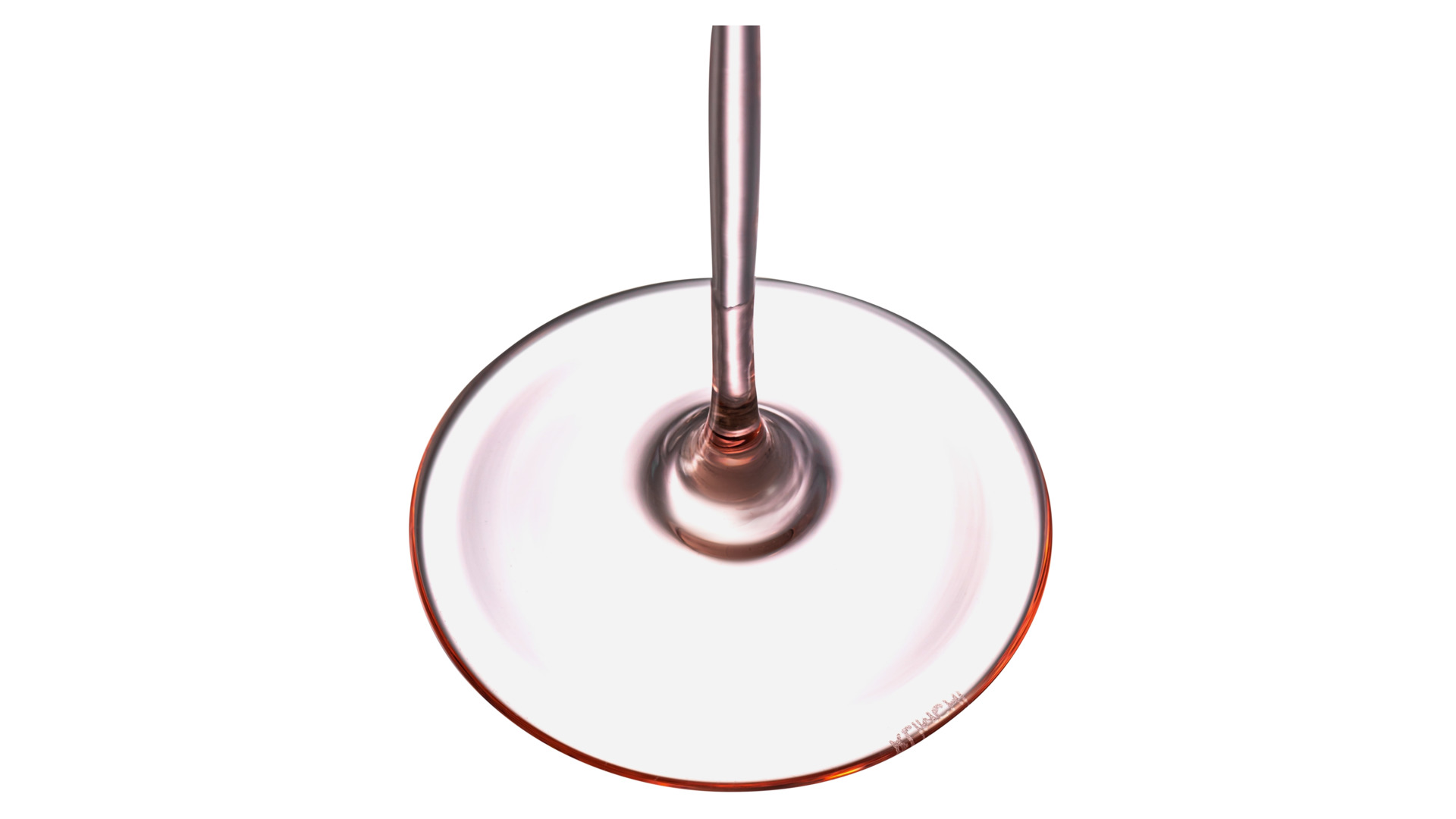 Набор креманок для шампанского Klimchi Тени 220 мл, 2 шт, богемское стекло, розовый