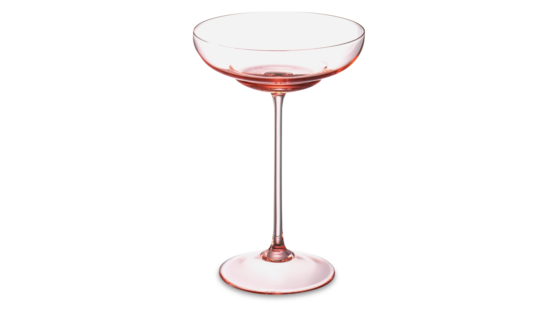 Набор бокалов для коктейля Klimchi Тени 160 мл, 2 шт, богемское стекло, розовый