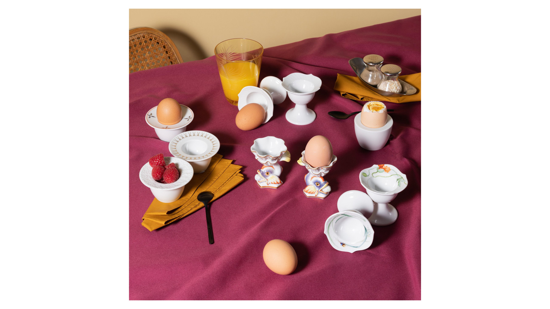 Подставка для яиц Meissen Королевский цвет, форма No 41 8,5 см