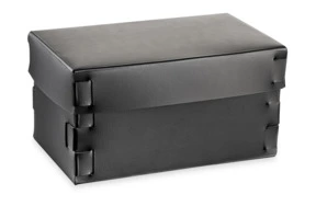 Коробка ADJ Snob 25x15х13,5 см, кожа натуральная, черная