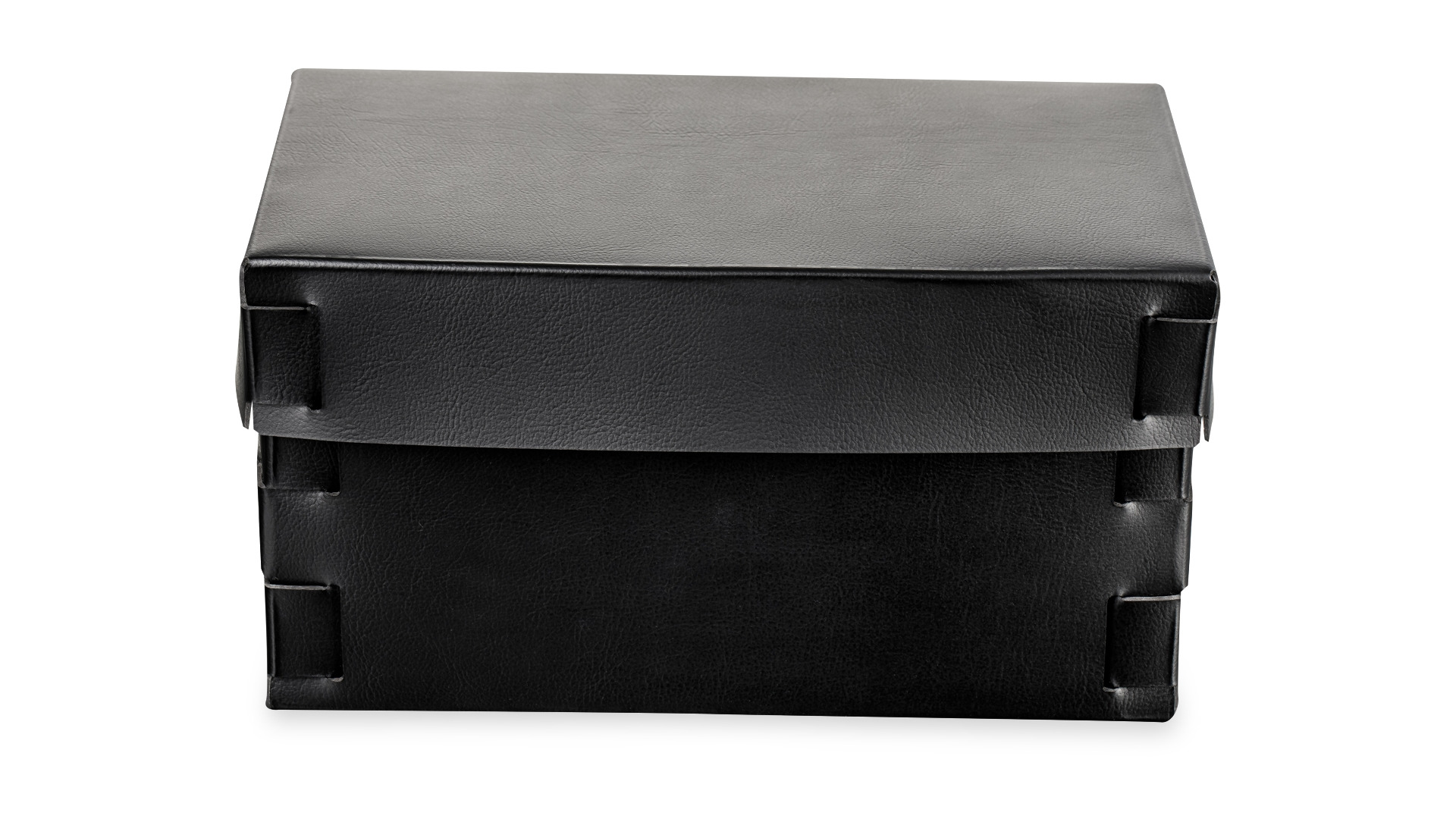 Коробка ADJ Snob  25x15х13,5 см, кожа натуральная, черная