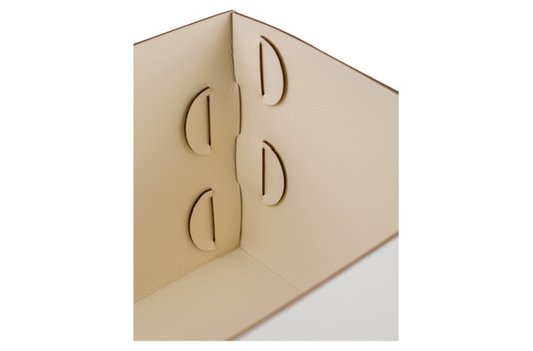 Коробка ADJ Snob  25x15х13,5 см, кожа натуральная, белая