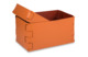 Коробка ADJ Snob  25x15х13,5 см, кожа натуральная, коньяк