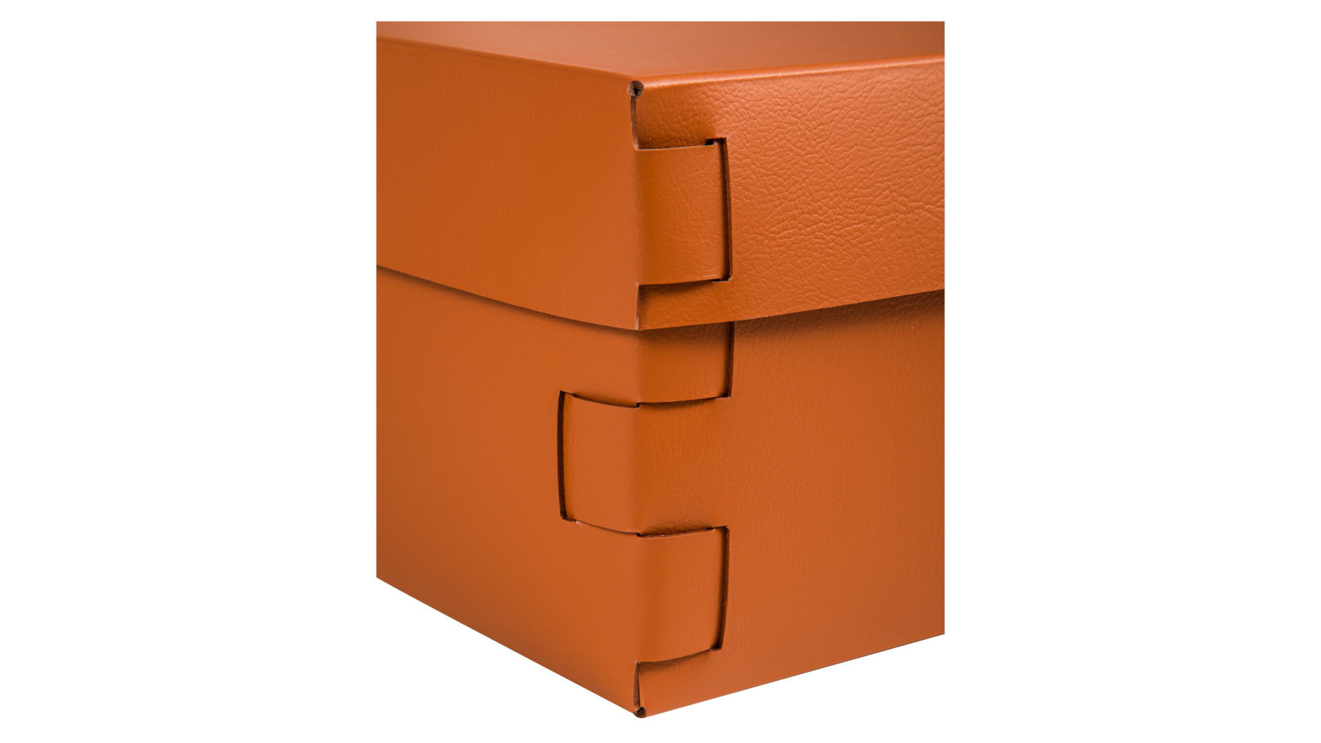 Коробка ADJ Snob  25x15х13,5 см, кожа натуральная, коньяк