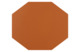 Плейсмат октагон ADJ 44,5х38 см, кожа натуральная, коньяк/бордо