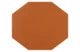 Плейсмат октагон ADJ 44,5х38 см, кожа натуральная, коньяк/бордо