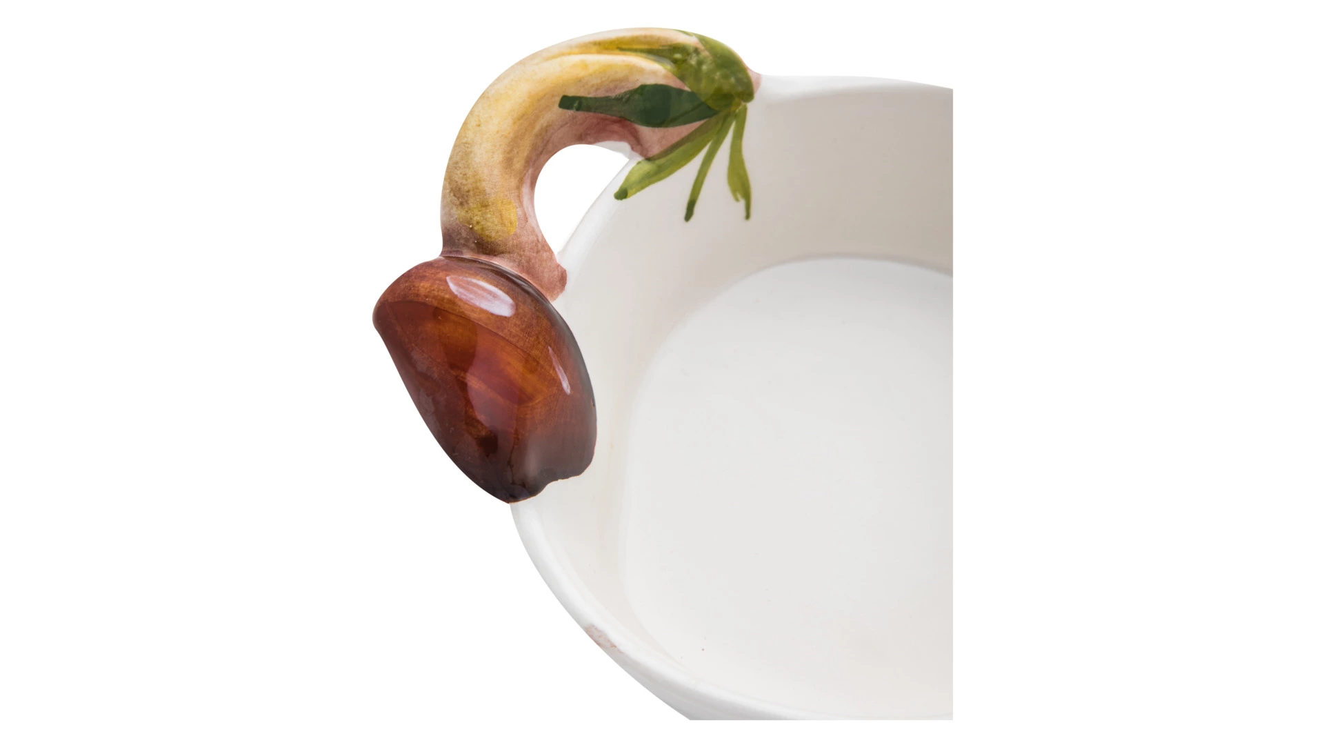 Тарелка суповая Edelweiss Грибы 17 см, керамика