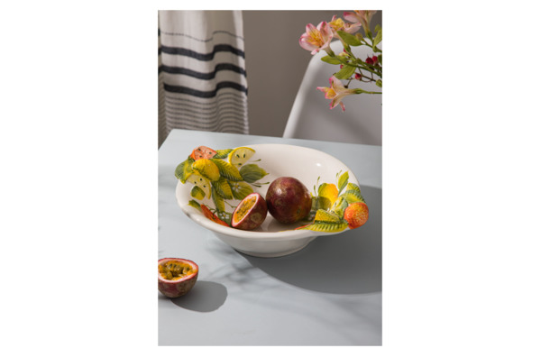 Салатник Edelweiss Лимоны и апельсины 25 см, керамика
