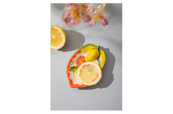 Лимонница Edelweiss Лимоны и апельсины 12х8 см, керамика