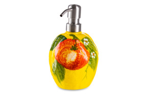 Диспенсер для мыла Edelweiss Лимоны и апельсины 10 см, h17 см,  керамика