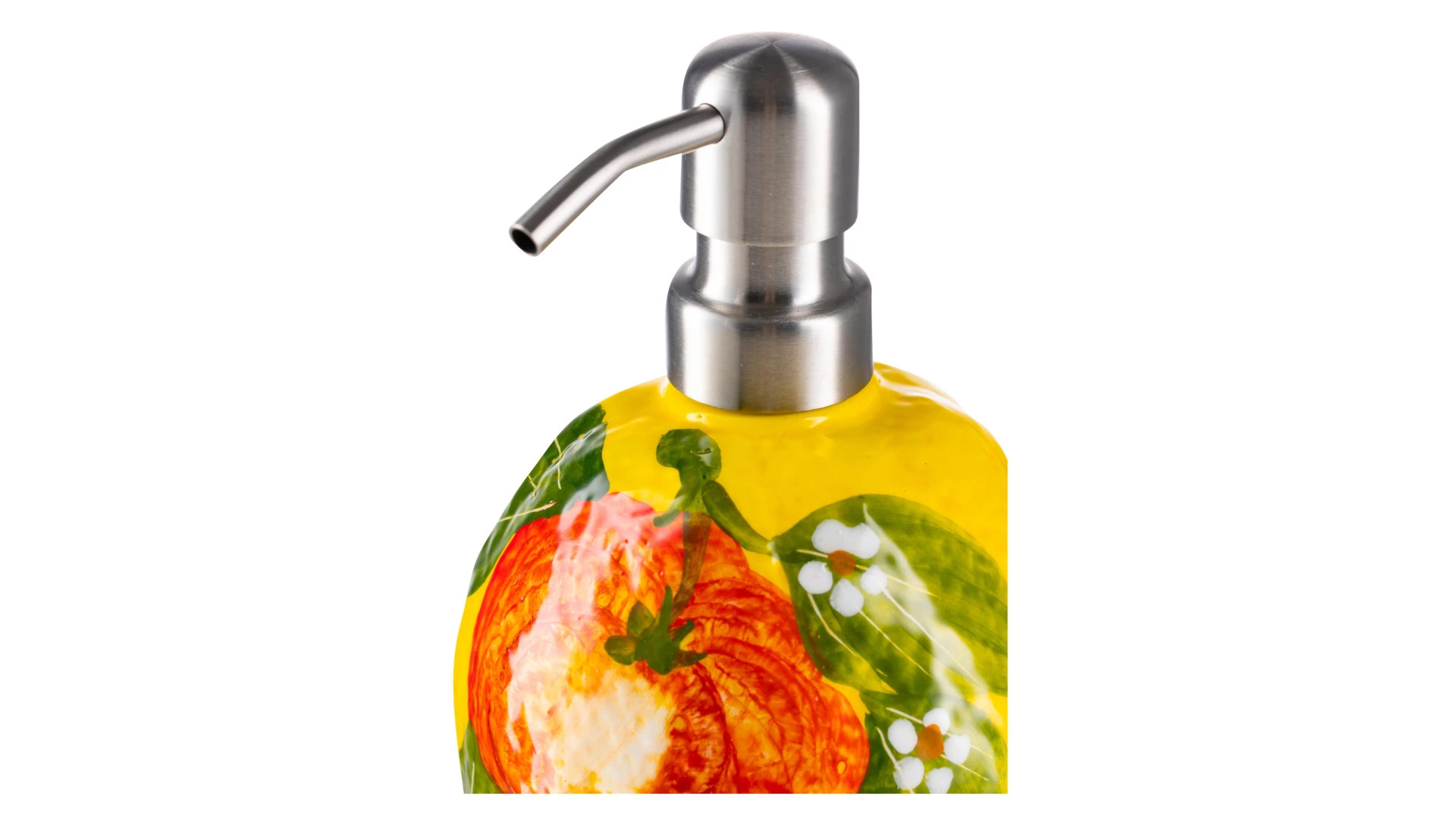 Диспенсер для мыла Edelweiss Лимоны и апельсины 10 см, h17 см,  керамика